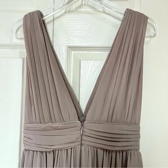 NWOT Lulus Heavenly Hues Taupe Maxi Dress - Picture 8 of 16